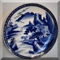 P04. Blue and white porcelain charger. 